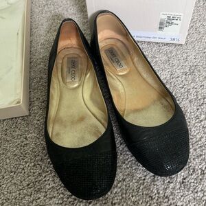 Jimmy Choo Glitter Biker Flat